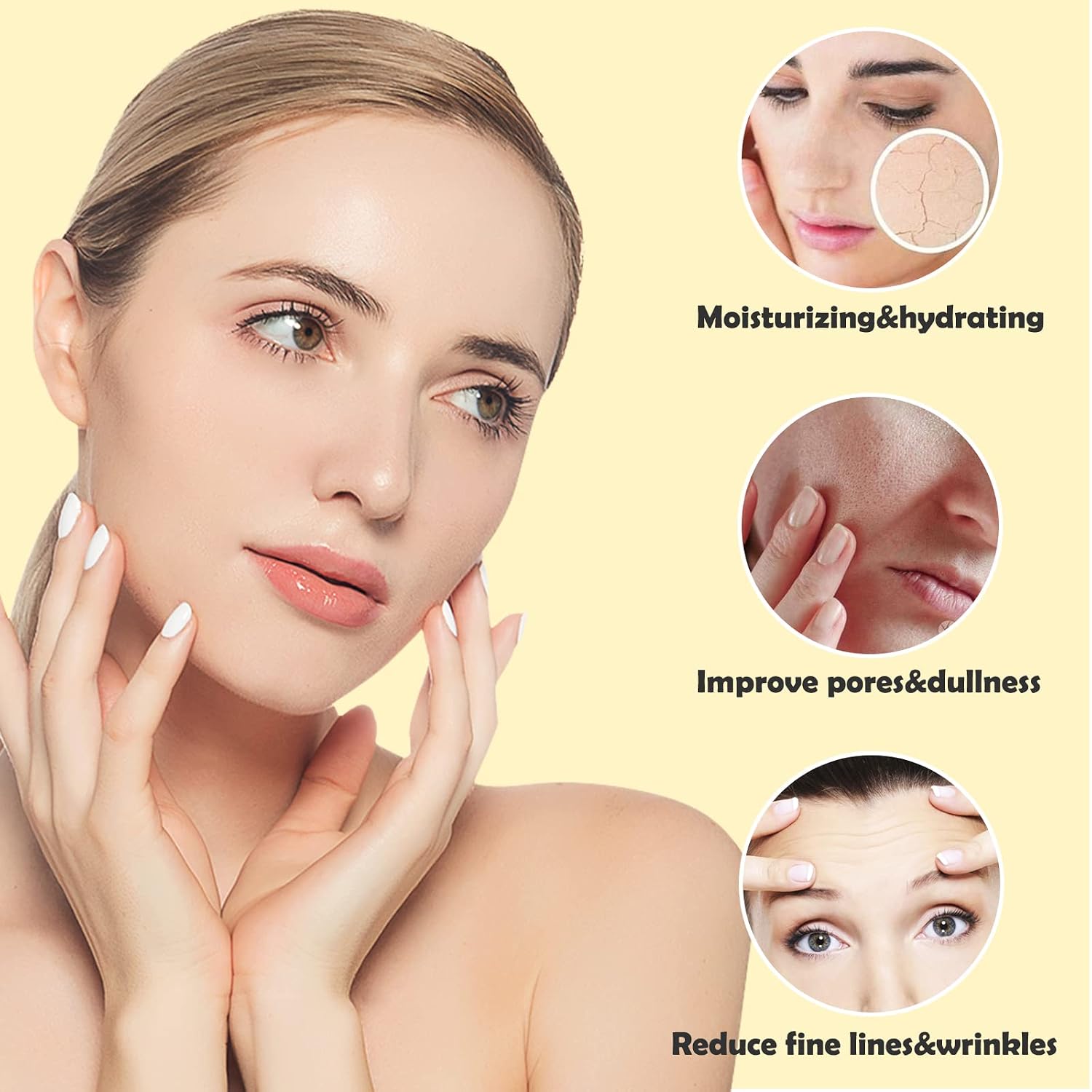 Mască de Față Gold Collagen – Efect de Răsfăț la Tine Acasă